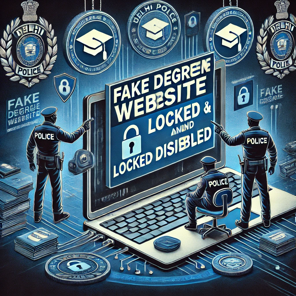 Delhi Police Shutdown 27  fake degree Websites