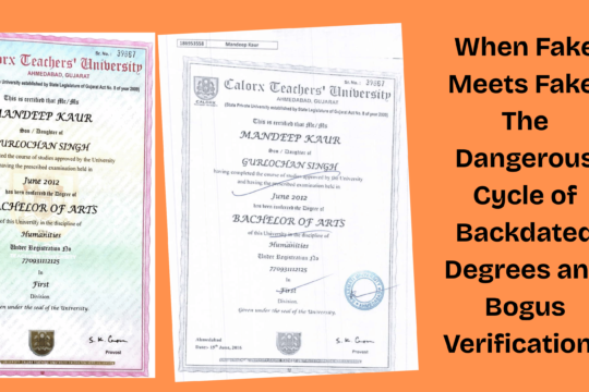 Fake Degree Fake Verification