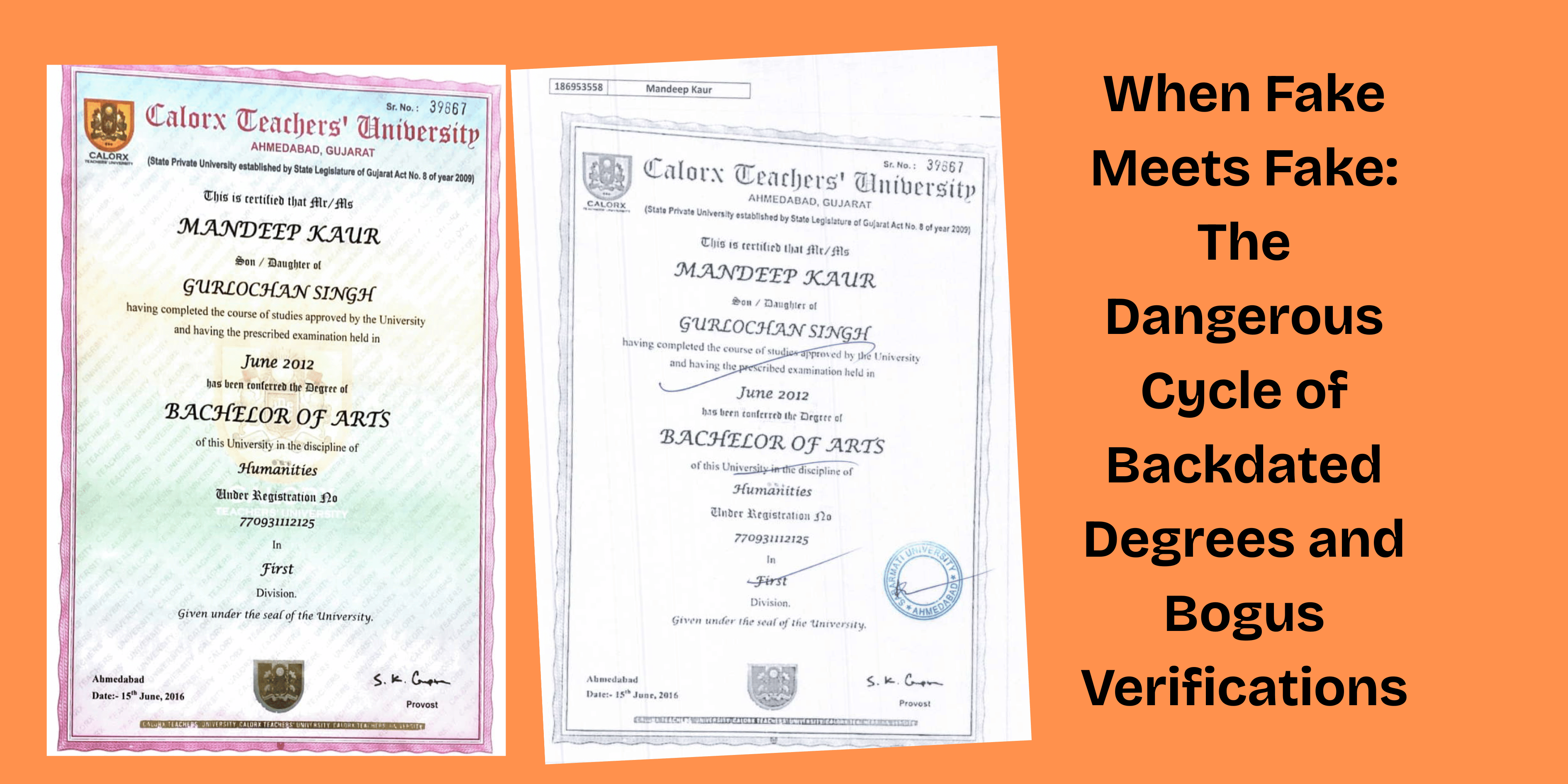 Fake Degree Fake Verification