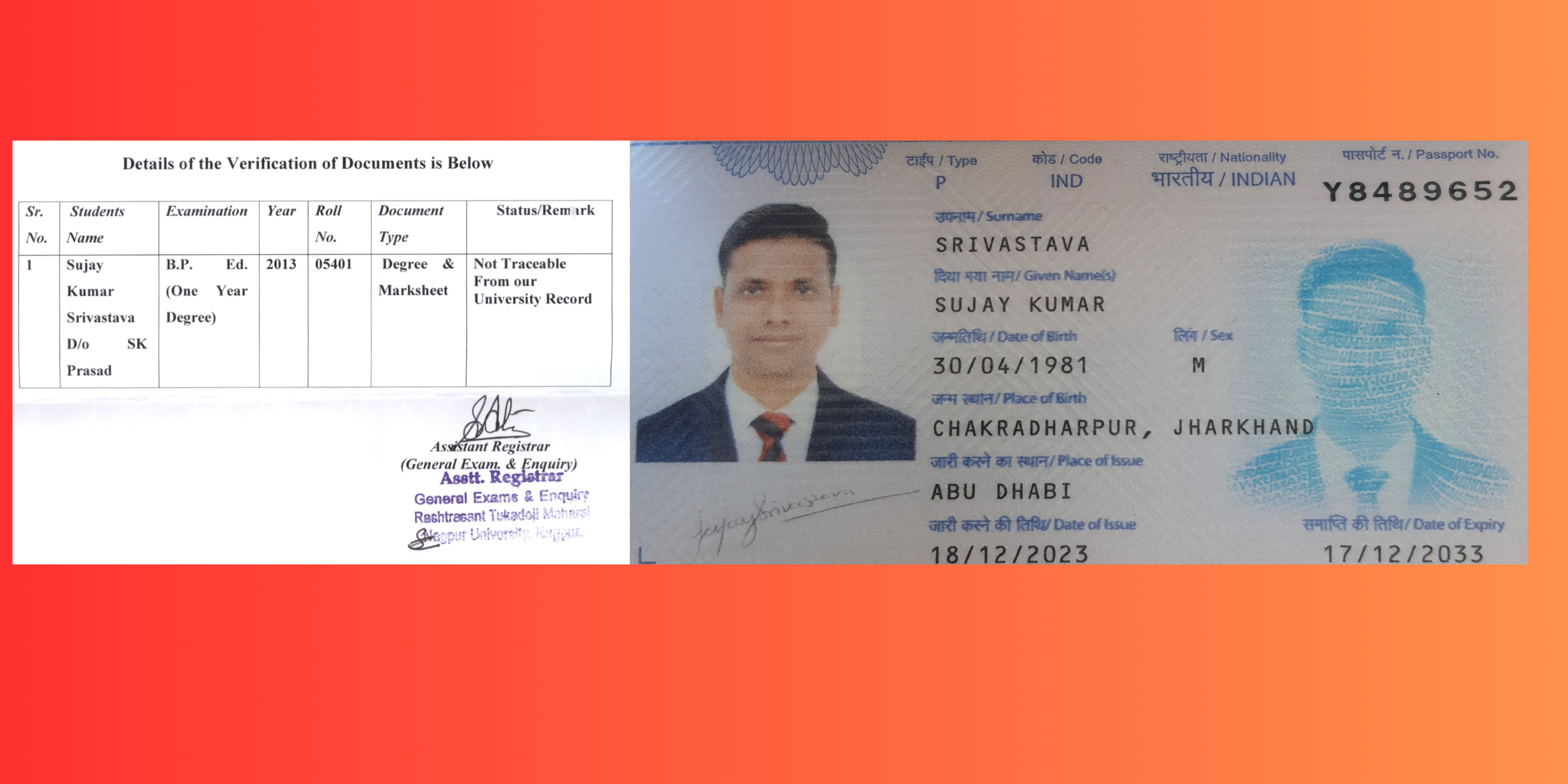 Nagpur University Fake Degree