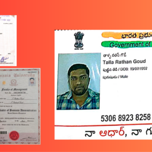 Rathan Goud Fake Degree