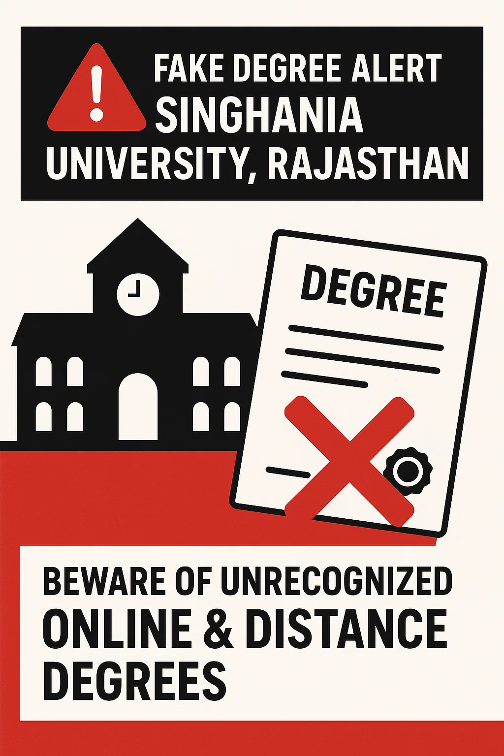 Singhania fake degree