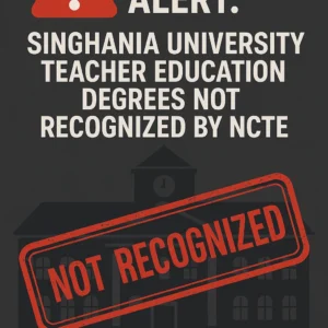 Singhania University Fake