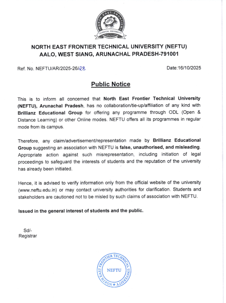 Fraud BRILLIANZ EDUCATIONAL GROUP